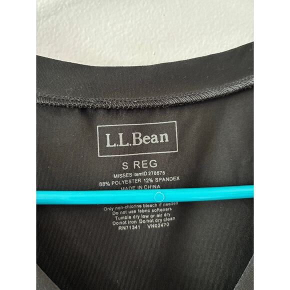 L.L. Bean Womens V-neck Dress Size Small Black Activewear Outdoors Athleisure - Picture 5 of 6